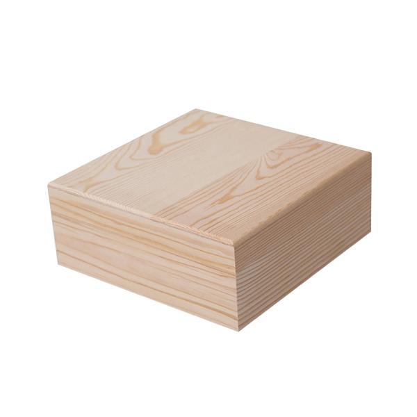 20cm×20cm×8cm 蓋付き収納ケース 木製収納ボックス 蓋付き ギフト