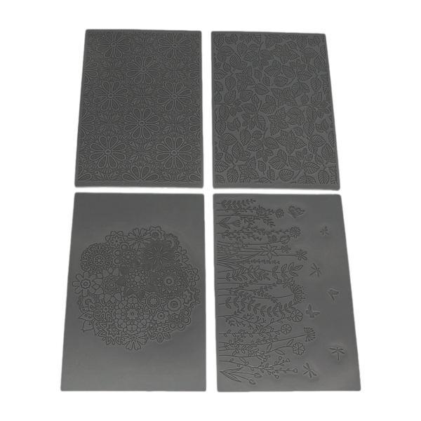 説明:[多用途なクラフトツール]: エンボステクスチャマットセットは.粘土で複雑なデザインを作成するのに最適で.ユニークなイヤリング.フォンダンデコレーション.手作り石鹸.磁器プロジェクトの作成に不可欠なツールです.[高品質素材] : 高級...