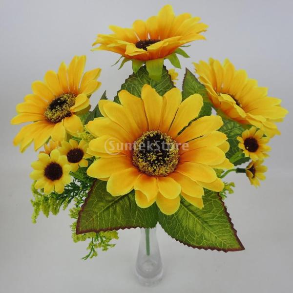 装飾 花束 観葉植物 造花 ホーム オフィス 全4種類 ブーケ 布 プラスチック 黄色いひまわり Buyee Buyee 提供一站式最全面最專業現地yahoo Japan拍賣代bid代拍代購服務 Bot Online