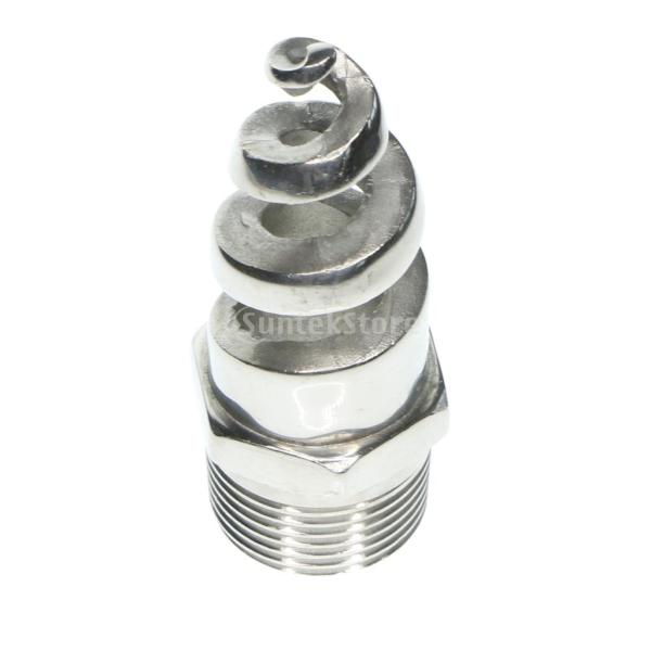 ノズル スパイラル スプリンクラーヘッド スプレー 全6サイズ 除塵 廃水処理 洗浄 ステンレス ウォーターノズル 0.25インチ