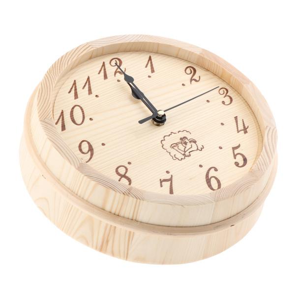 木製サウナ時計-9インチサウナ用の装飾的な壁時計ベッドルームリビングルームキッチンオフィス、サウナアクセサリー