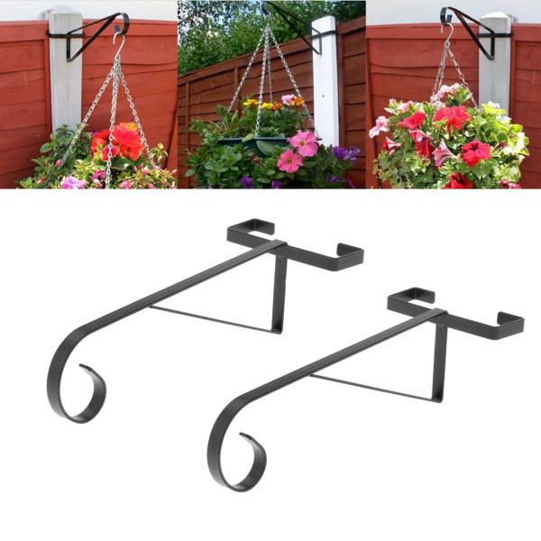 ランタン用ガーデンハンギングバスケットブラケットブラックパウダーコーティングされたプラントポットハンガーフックスタンド植木鉢ホルダーポーチヤ Stkショップ 通販 Yahoo ショッピング