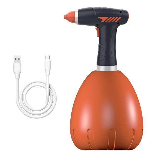 電気じょうろ家庭用ガーデンスプレーボトル水噴霧器2Lオレンジ
