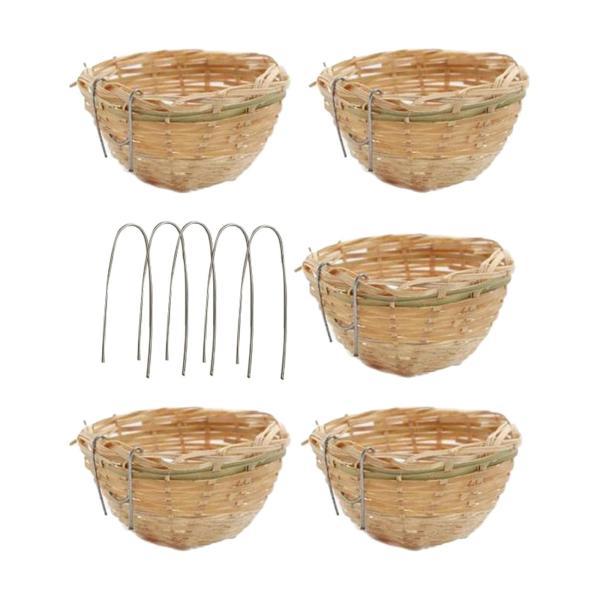 説明:[高品質素材]: 屋外の巣箱は高品質の竹素材で手織りされており.自然な外観を持ち.織りはタイトで耐久性があります.[快適な休憩場所]:鳥の家は枝.蔓.フェンスの上に設置でき.羽のある鳥に休息.求愛.繁殖などのための止まり木を提供します...