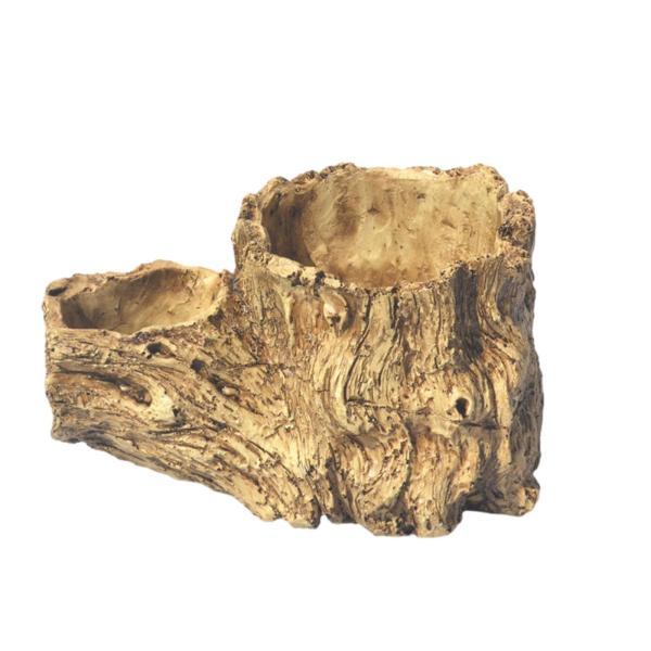 人工流木プランター 不規則な多肉植物ポット 家庭菜園用 アウトドア