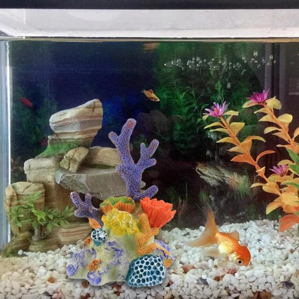 人工サンゴの置物彫刻多用途装飾水族館の装飾サイズ M : STKショップ