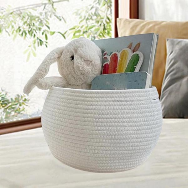 説明:[ミニマリストタイプ]:この収納バスケットは.さまざまなタイプの家庭に適したミニマリストデザインが特徴です.リビングルームやベッドルームに暖かさと調和のタッチを加えます[手織り職人技]:丁寧に手織りされたこの織り収納バスケットは再利用...