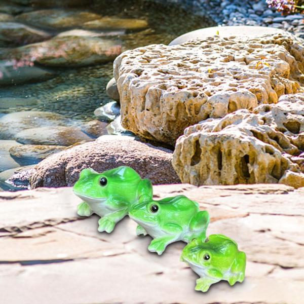 説明:[パッケージ内容]: 素敵なカエルのミニチュアフィギュア3体入り.マイクロ風景装飾や植木鉢の装飾に最適です. [クリエイティブな装飾]: クリエイティブで愛らしい小さなカエルの像の芝生の飾りは.鮮やかなスタイルで.細かい細工とディテー...