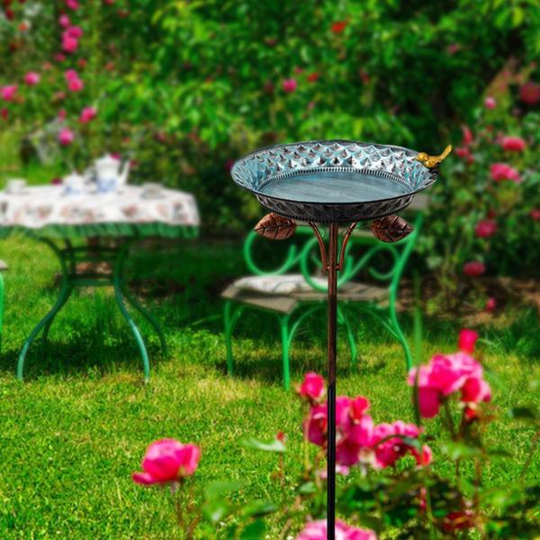 説明:[安定した5本爪ベース設計]: ガーデンバードバスには5本爪ベースが装備されており.安定してしっかりと地面に挿入でき.餌やりや入浴時に鳥の贈り物の庭を確保します. [金属素材]: ヴィンテージデザインのフィーダーボウルは鉄製で.非常に...
