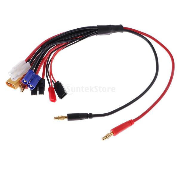 説明:これは、1 Convert Wire RC Lipo Batteryマルチチャージャーを内蔵しています。バナナコネクタプラグ＆ブランチ充電ケーブルを含みます。  、タミヤ、EC3、JST、フタバ、XT60、T-ディーンの支線充電ケーブ...