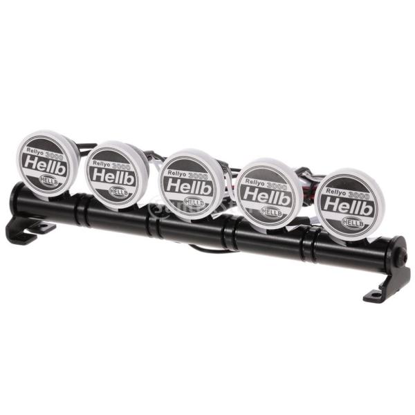 説明: 100％真新しく高品質あなたのRC車をより涼しくて魅力的にする HSPレッドキャット用スーツSCX10 Traxxas -4  D90 D110 CC01 1/10 RCクローラーカー LEDライトの色：ホワイト数量：5個のLED ...