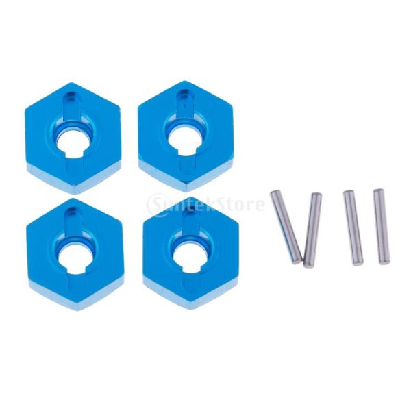 説明: 4本の車輪の六角12mmのドライブハブWltoysのための六角形のアダプタ12428 1:12 FY  -  03の部品の付属品高品質のアルミニウム合金製、耐久性と軽量スーツスーツ12428 1:12 FY-03部品アクセサリー材質...