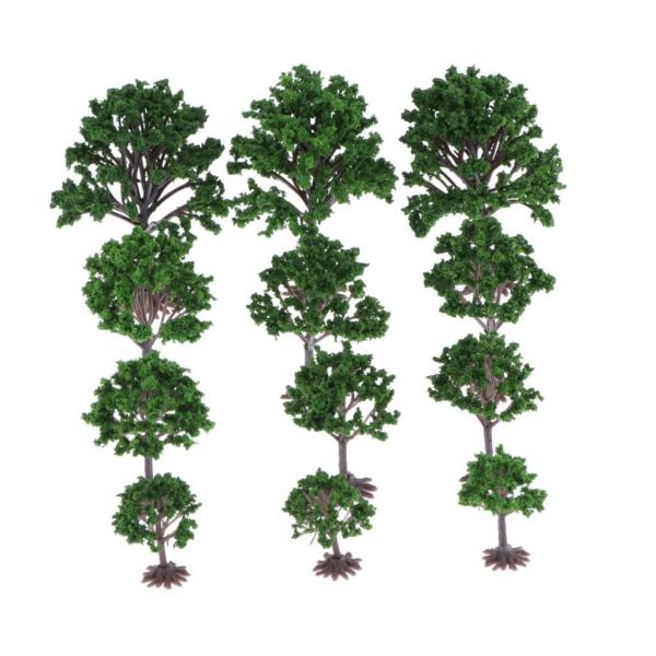 説明:それは高さ10cm.7.5cm.6cm.4cmの12個の明るい緑のモデル木が含まれています(それぞれのサイズは3個.1セットに全部で12個を持っています.) 緑のタッチであなたのモデル風景の外観を向上させるのに最適です. あなたはあな...