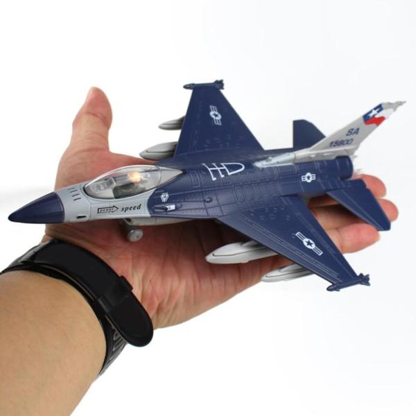 説明:収集品のホームオフィスのdeor装飾品のための1:100F-16航空機ダイキャスト合金モデル空軍.モデルにはバックフォース機能があり.後ろに引くと前方に移動します高シミュレーションダイキャスト飛行機モデルのおもちゃのコレクション.コレ...