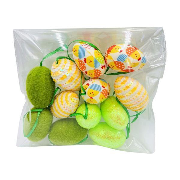 イースターパーティーの装飾bのための12xクリエイティブイースターハンギングエッグツリーオーナメント Stkショップ 通販 Yahoo ショッピング