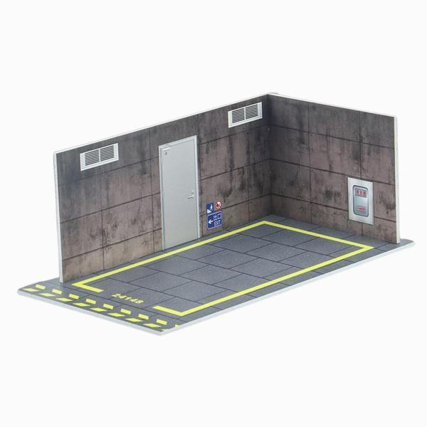 【レア 】ファミレスジオラマ 駐車場の風景 車モデルジオラマ駐車場風景1/24モデル車車モデル愛好家のためのDIYI