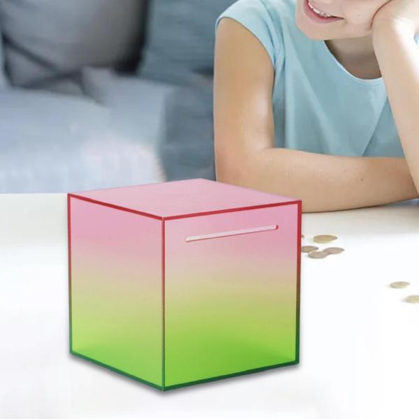 説明:[素材]: 貯金箱は耐久性のあるグラデーションカラーのアクリルで作られており.この貯金箱は素晴らしい職人技と滑らかな表面.頑丈で耐久性があります.[実用的でクリエイティブ]コインバンクジャーには3つのサイズがあり.コンパクトなサイズで...