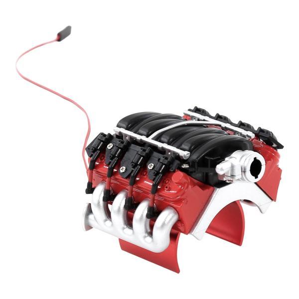 説明: [サイズ情報]: RC車両DJV8エンジンフード(ラジエーターファン付き)の寸法は約6.2cm x 6.5cm x 5.2cm(2.44インチ x 2.56インチ x 2.05インチ).ワイヤー長さ:26.5cm(10.43インチ)...