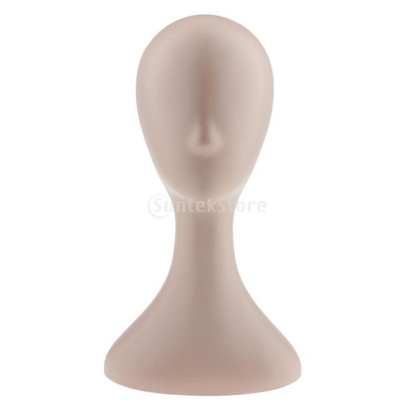 女性 マネキン ヘッド ウィッグ メガネ ディスプレイ モデル スタンド サロン適用 全3色 - 肌の色