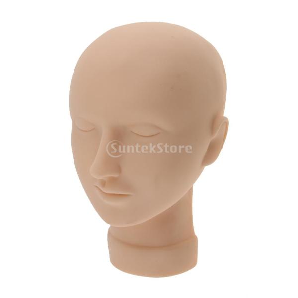 説明:まつげエクステンショントレーニング、メイクアップ、フェイシャルペインティング、頭皮マッサージの練習用。 人間の皮膚を模した滑らかで現実的な表面の質感のための柔らかいシリコーン素材。 再利用可能で清掃が便利です。 練習をするときの安定性...