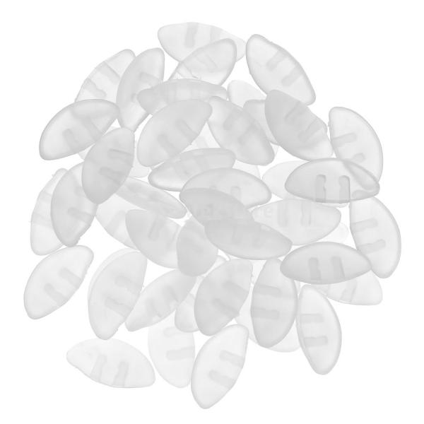 説明:楕円形、プッシュイン、ほとんどの眼鏡、サングラスに適しています。 あなたの眼鏡のための余分なサポートを与えるためにあなたの眼鏡のための交換用シリコンパッド。 快適な着用のための柔らかい100％シリコーン。 サイズ：約15mm / 0....