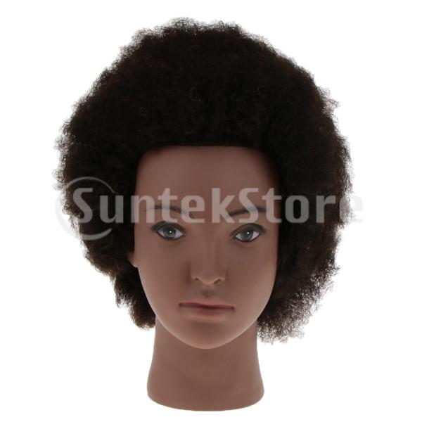 化粧品アフロマネキンヘッドw 人毛 Sambalrestaurant Pl