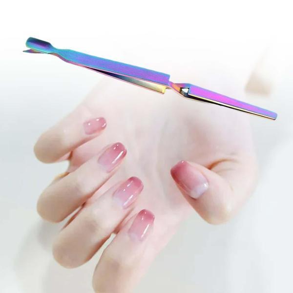 ネイルピンチツールアクリルUVジェルチップ用ステンレス鋼マニキュア