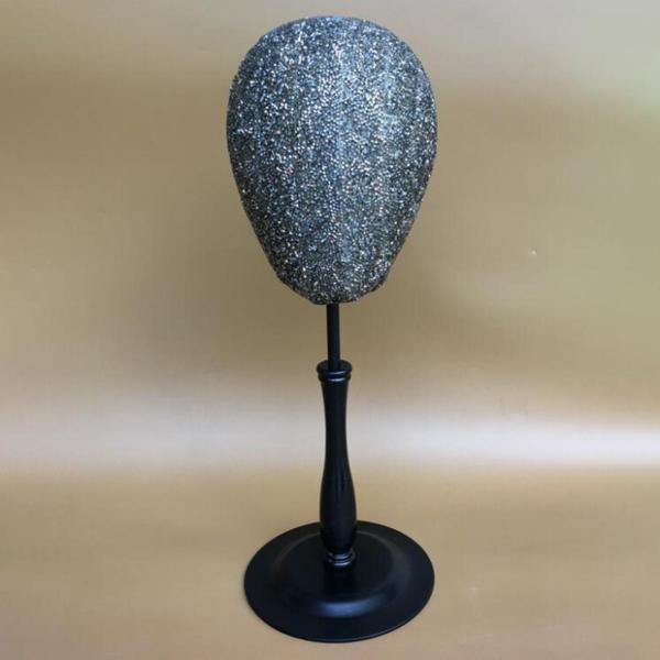 説明:高さ:調整可能.拡張前は45cm / 17.72インチ.拡張後は60cm/23.62インチ素材:金属鉄製のサポート.ポリウレタン製のマネキンヘッドとラインストーンディスプレイホルダー:ラインストーン装飾マネキンヘッドホルダーかつら/帽...