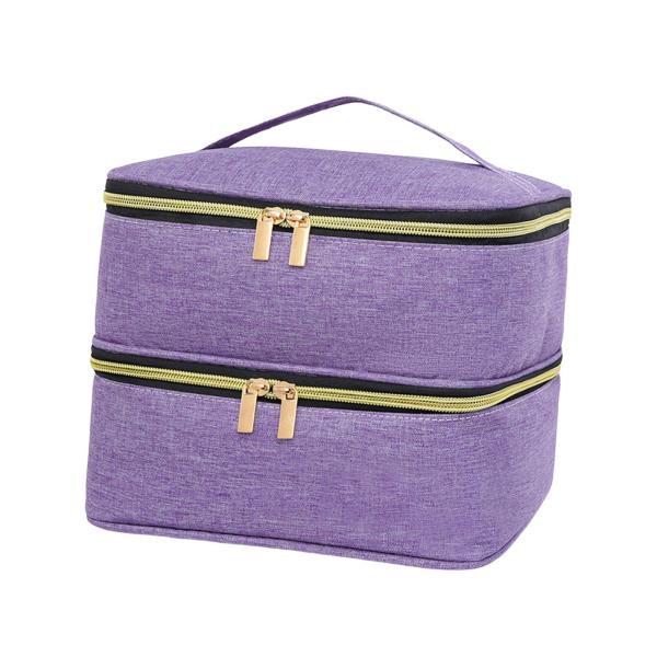 説明:[二層設計]: 大きな二層コンパートメントのマニキュアオーガナイザー化粧品ツールキャリングケースは.アイテムをきちんと整理して保管し.必要なものを簡単に取り出すことができます. [素材]: キャンバスポリエステル素材で作られたマニキュ...