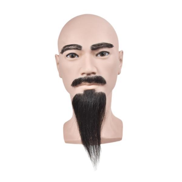説明:[素材]: このひげ付き男性マネキンヘッドはシリコン製で.耐久性と長寿命を保証します. [多用途]: ウィッグ/ヘアピース.ジュエリー.サングラス.帽子などを展示するのに最適です.ヘアスタイリスト.美容師.理髪店.サロン.美容学校の学...
