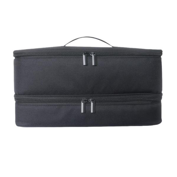 説明:[トラベルサイズ]: ヘアドライヤーバッグの長さは約36cm.幅15cm.高さ18cm.軽量で持ち運びと使用が簡単です[二層収納]: 二層ヘアドライヤートラベルケース.大容量.ヘアドライヤー.ヘアドライヤー.アクセサリーを収納可能.ダ...