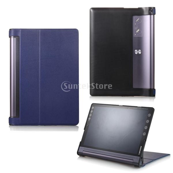 Dovewill Lenovo Yoga Tab 3 Pro 10 YT3-X90L 10.1適用 軽量 耐久性 PC保護カバー OTGケーブル+スタイラスペン 全3色 - ブルー