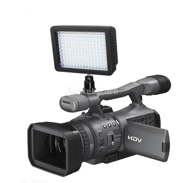 Dovewill ユニバーサル 160LED ビデオライト ランプパネル 拡散光 写真撮影 DVビデオカメラ用