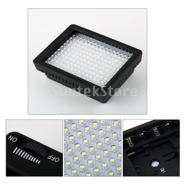 Dovewill ユニバーサル 160LED ビデオライト ランプパネル 拡散光 写真撮影 DVビデオカメラ用