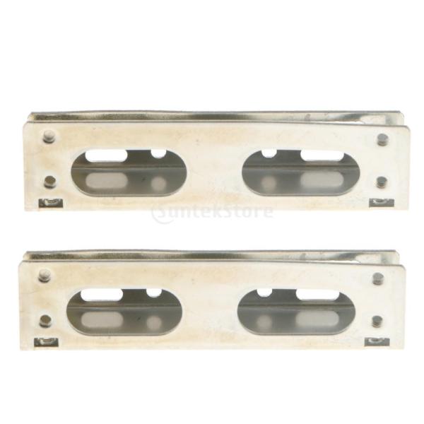 説明:3.5 "〜5.25"ハードドライブベイの金属製取り付けブラケットアダプターキットドックホルダー.内部3.5 "〜5.25" HDD金属取り付けキット迅速かつ簡単なインストール.5.25インチ内部ドライブベイで使用するために.すべての...
