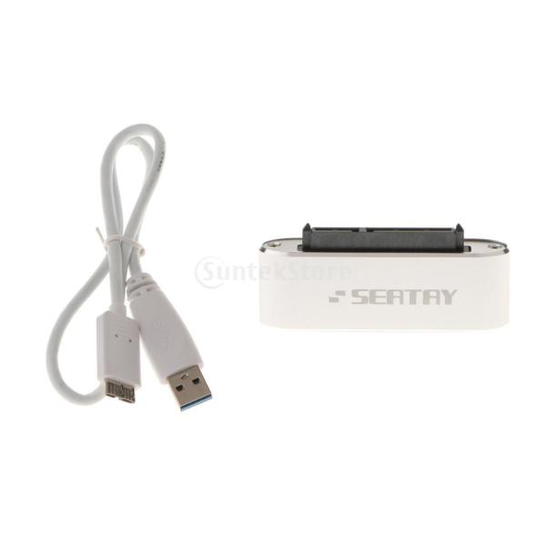ノーブランド品 2.5 / 3.5インチ SATA HDD SSD用 SATA → USBアダプタ USBケーブル 全2色 - シルバー