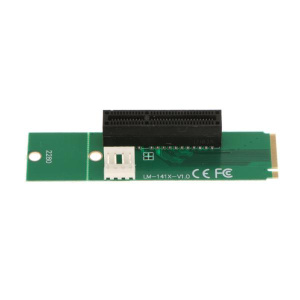 Perfk NGFF M2 M.2 → PCI-E PCI エクスプレス 4x 1x スロットカードアダプタ SATAケーブル付き アクセサリー 交換部品