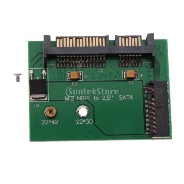 Fenteer 2.5インチ SATA ライザー カード M.2 NGFF アダプタ カード 108 * 67 * 4ミリメートル