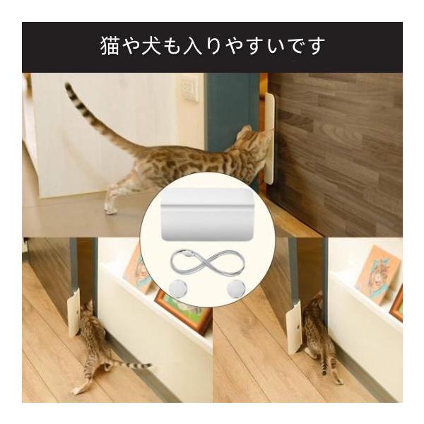 説明:猫や犬も入りやすいです.ペットは出入りできます.ドアは自動で閉めることができます.このユニークなドアストップはドア枠の横にデザインされており.犬や猫の身長に合わせて設置高さを調整できます.耐久性のあるプラスチック フレーム.1 つの接...