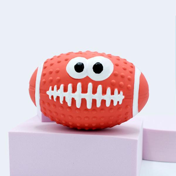 犬の噛むおもちゃのかみ傷に強いゴムきしむボールかみ傷のおもちゃの歯
