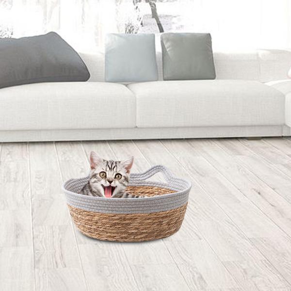 説明:[快適]この猫ベッドは猫が一人の時間を満喫できる快適な環境を作り出します.従来の籐製のペットベッドと比較して.猫ベッドはより柔らかく.通気性に優れています.[傷つきにくい]当社の織猫ベッドは傷つきにくいです.非常に耐久性があり.簡単に...