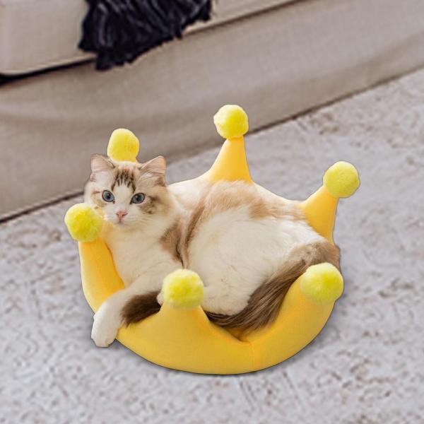 説明:[猫ベッド]ペットに快適な休息環境を提供する.猫や小型犬用の柔らかいぬいぐるみ猫ベッド.[機会]秋と冬の使用に適したペットベッド.内側は柔らかい素材で満たされており.ペットが寒さに抵抗して暖かく過ごすのに役立ちます.[自己温め猫ベッド...