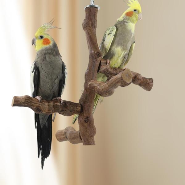 説明:[木の鳥の止まり木スタンド]:この鳥の止まり木は複数の枝でできており.ペットの鳥が爪を研いだりかじったりして運動できるようにしながら.立つためのプラットフォームを提供するように設計されています.[取り付け簡単]: オウム止まり木の上部...