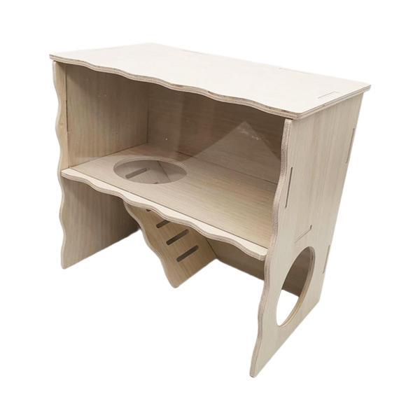 説明:[ハムスターハウス]ハムスターの複数の洞窟生活習慣を完璧に復元し.ハムスターが寝る部屋.トイレ.食べ物の保管場所を持つことができます.このハウスは.シック/ミニマリスト/ナチュラルケージのテーマに最適です. [適切なサイズ設計]ハムス...