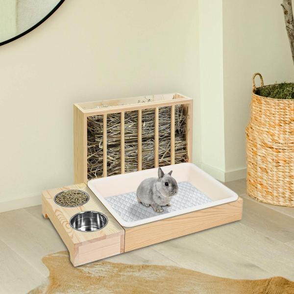 ウサギ用干し草フィーダー インタラクティブエンリッチメント玩具