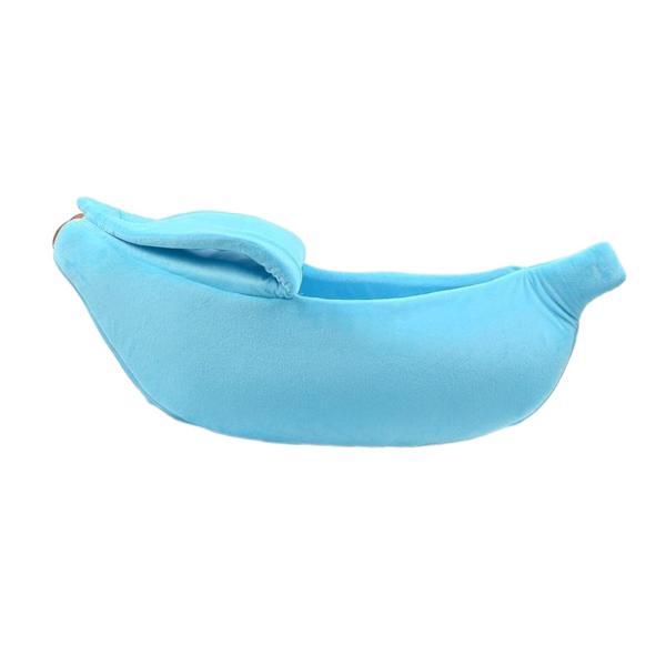 説明:[猫用暖かいベッド]: 半分開いた蓋のデザインのバナナ型猫用ベッドは.冬にペットを暖かく保ちます. [素材]: PPコットン素材で作られた柔らかく暖かい猫ハウス.子猫.ハムスター.フェレット.その他の小動物に最適です. [半密閉型]:...