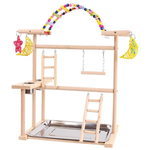 説明:[オウムの遊び場]:これはあなたの羽のある友達のために設計された多機能の鳥の遊びスタンドで.遊びや運動の場を提供します. [品質と信頼性]: オウムの遊び場は木材で作られており.環境に優しく頑丈で.鳥にとって安全な遊び環境を保証します...