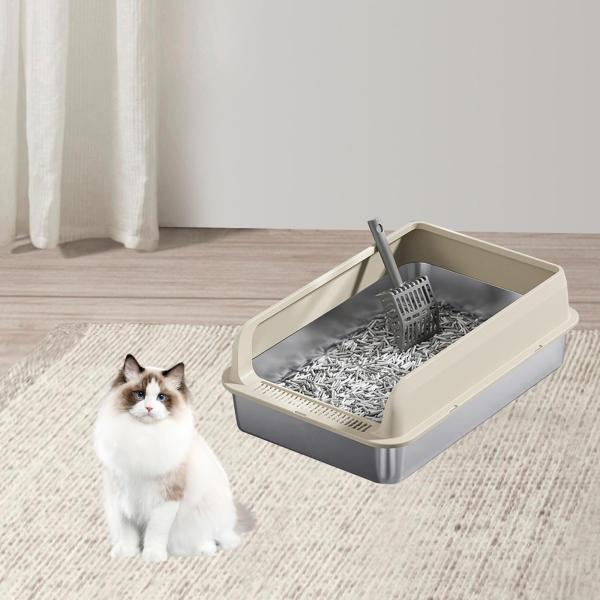 説明:[半密閉型デザイン]: 猫用トイレ砂は猫の行動を楽にし.空気の循環を高め.排泄物を簡単に排出できます. [ハイサイド]: 子猫用トイレのハイサイドデザインは.猫砂がこぼれるのを防ぐ保護バリアを形成し.清潔で家庭的な環境を提供します. ...