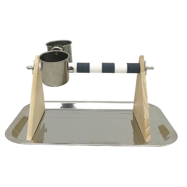 説明:素材: 無垢材とステンレススチールで作られたこの鳥用オウムプレイスタンドは.長持ちし.錆びにくいです.デザイン:木製の鳥の遊びスタンドは登りの訓練のために設計されており.運動しながらオウムの興味を引き付け.交流することができます.特徴...