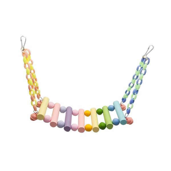 説明:[魅力的な色]: このオウムのブランコのおもちゃセットは.ペットの鳥を簡単に遊ばせる明るい色を特徴としています.これらの美しい多色のおもちゃは.鳥かごのエレガントな装飾としても機能し.羽のある友達に美しい家を提供します. [取り付け簡...